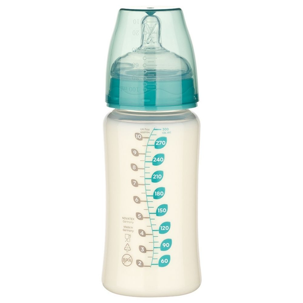 Babyflasche mit ml Skala in Türkis