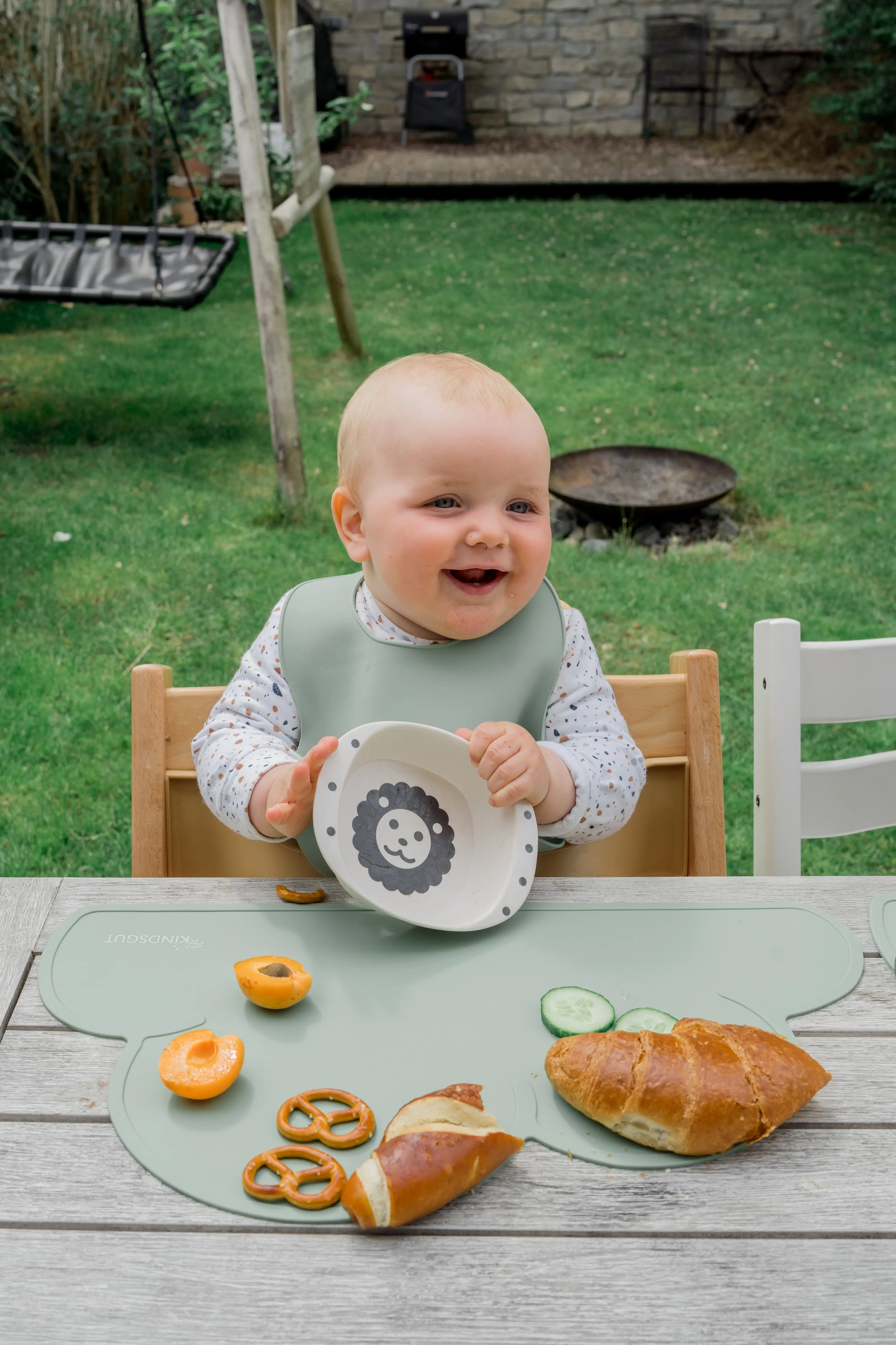 Kindsgut Silikonlätzchen Pistazie