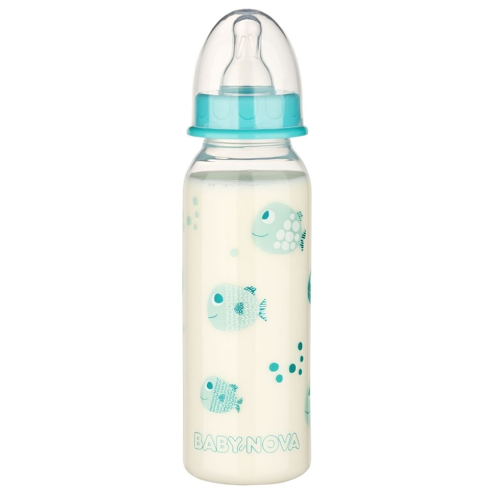 Babyflasche mit Fische Motiv