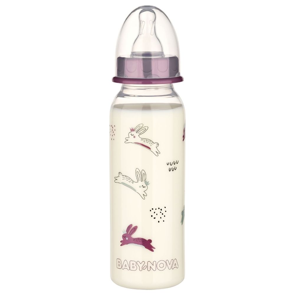 Babyflasche mit Hasen Motiv